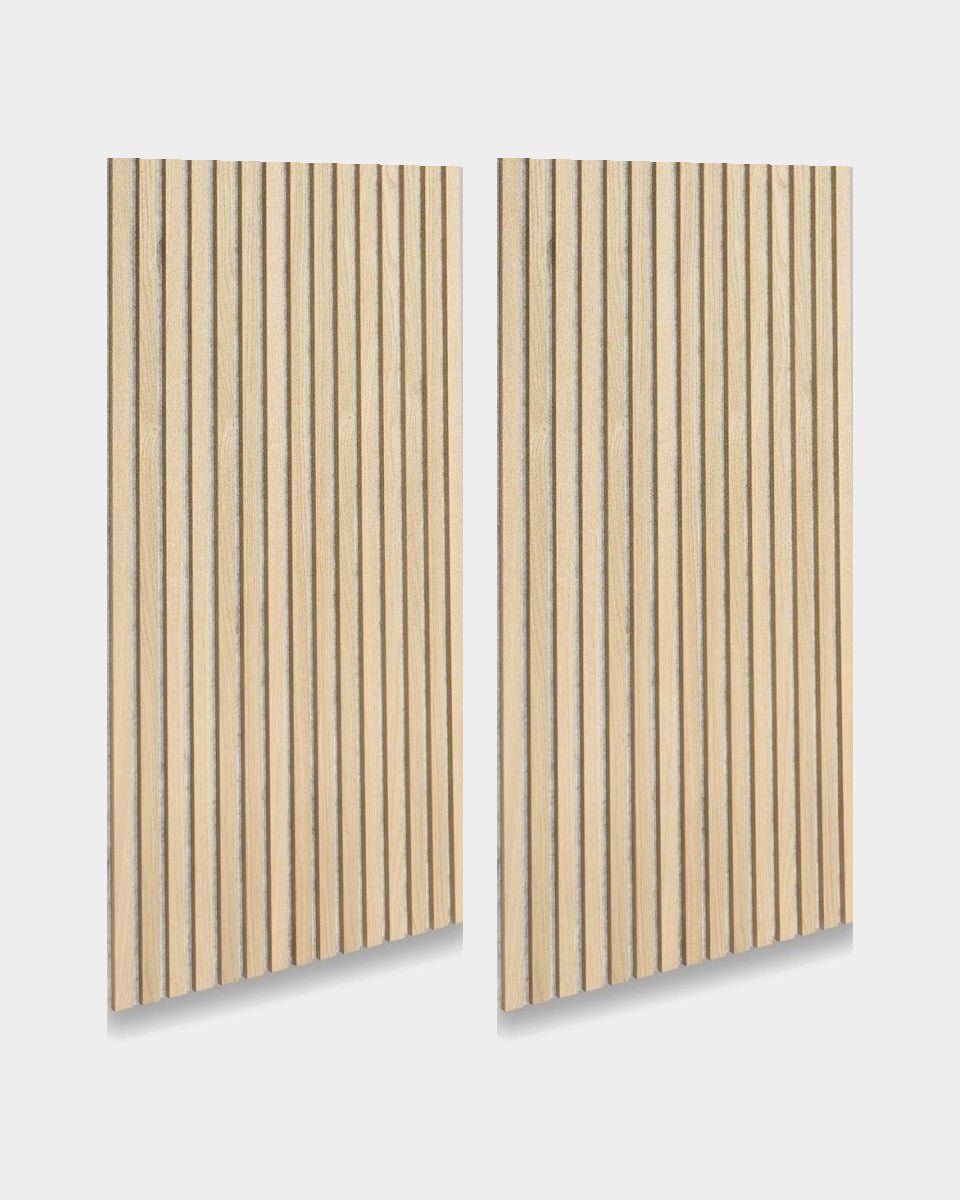 Akustikpaneele in Classic Oak mit Filz in grey, 2 Paneele, 119,6 x 60 cm