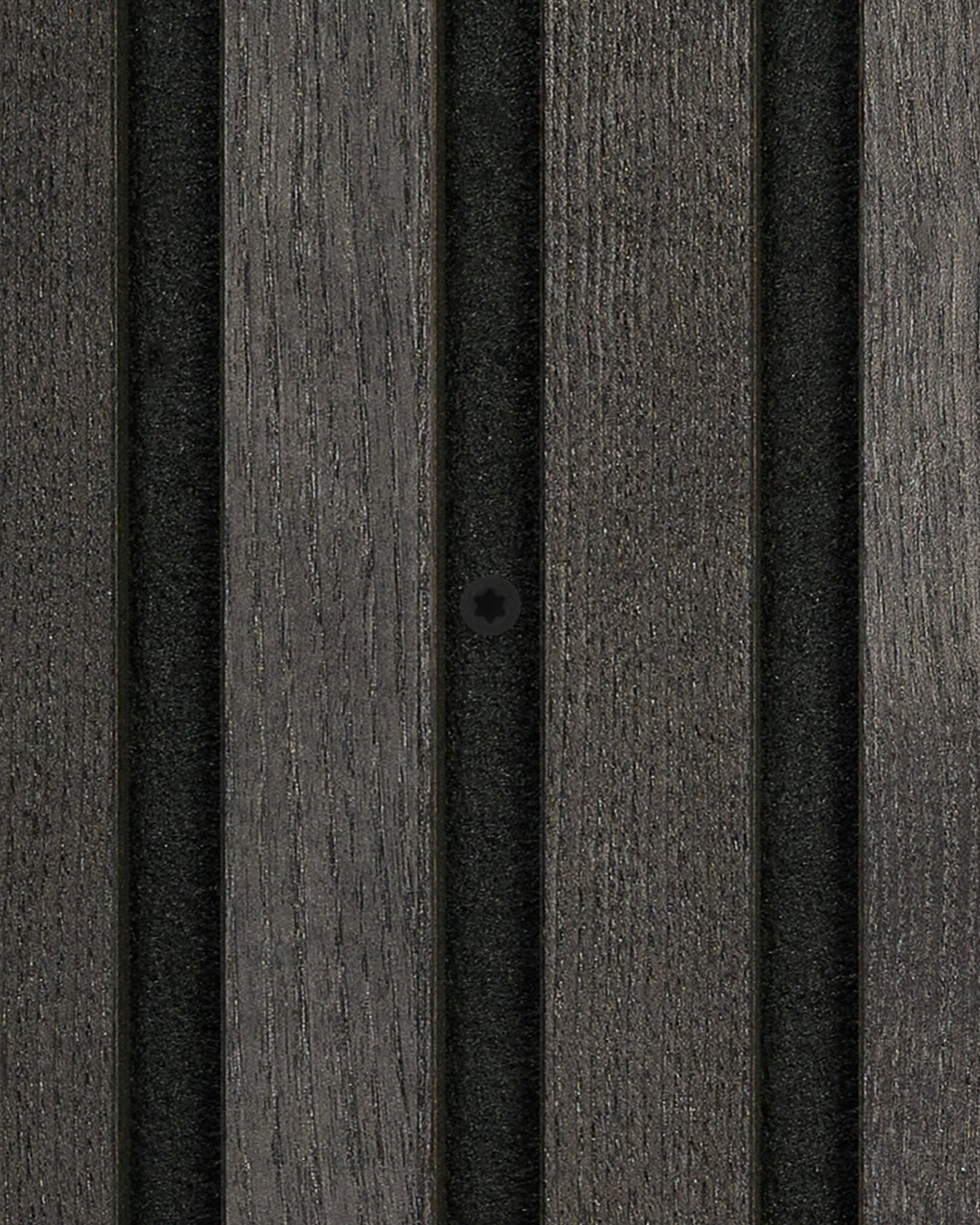 WoodUpp black Montageschrauben, 100 Stk., für die sichere Befestigung von Akupanel Akustikpaneelen und ein modernes, strukturiertes nordisches Wandbild.
