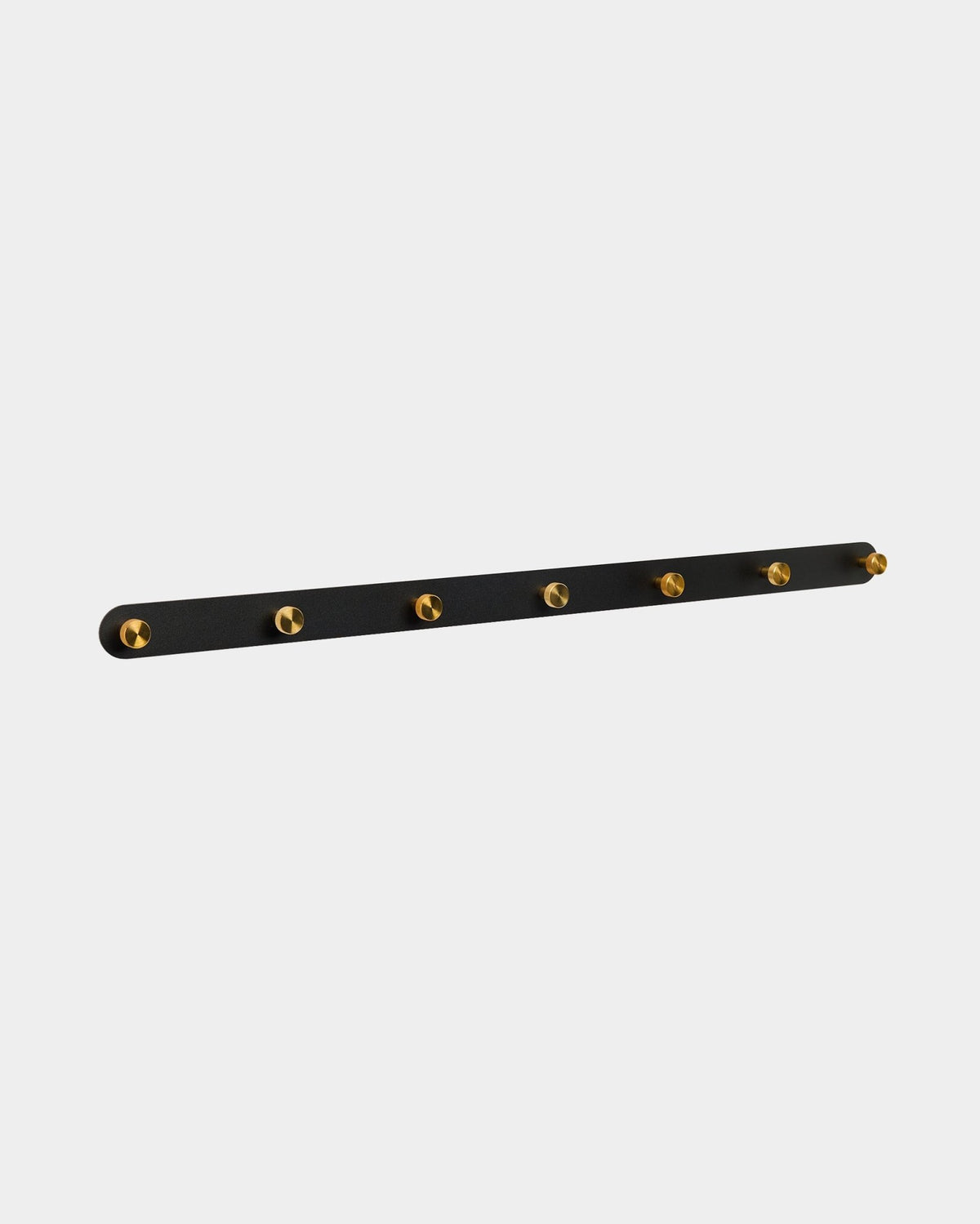 Garderobenhakenleiste X7 für Akupanel, Black/Brass