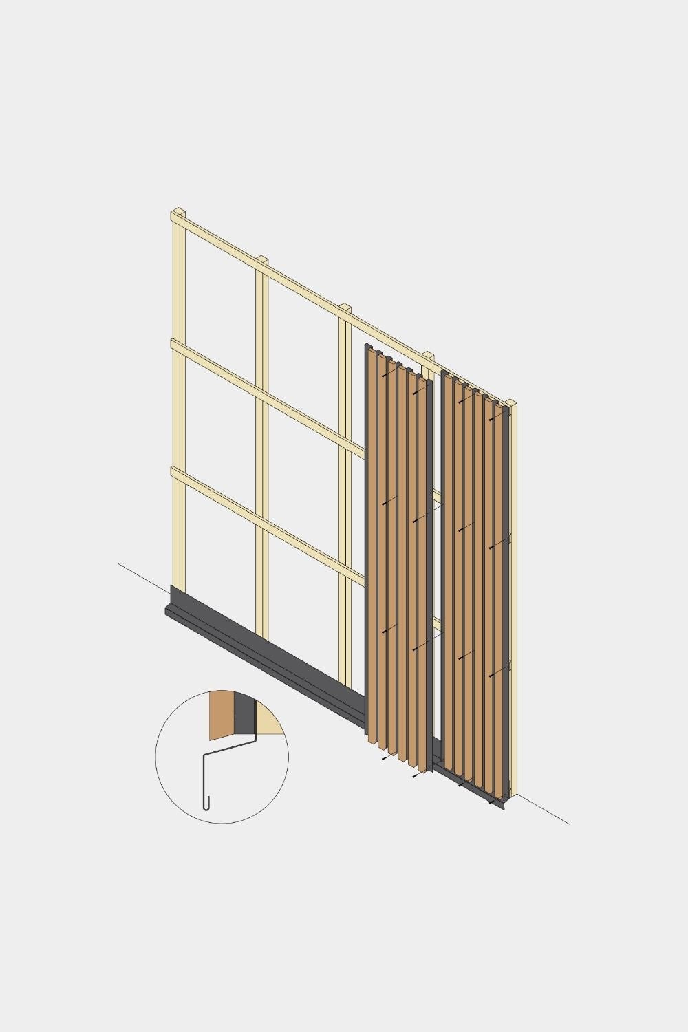 Installation Products | Aluwood / Bottom, 240 cm 
