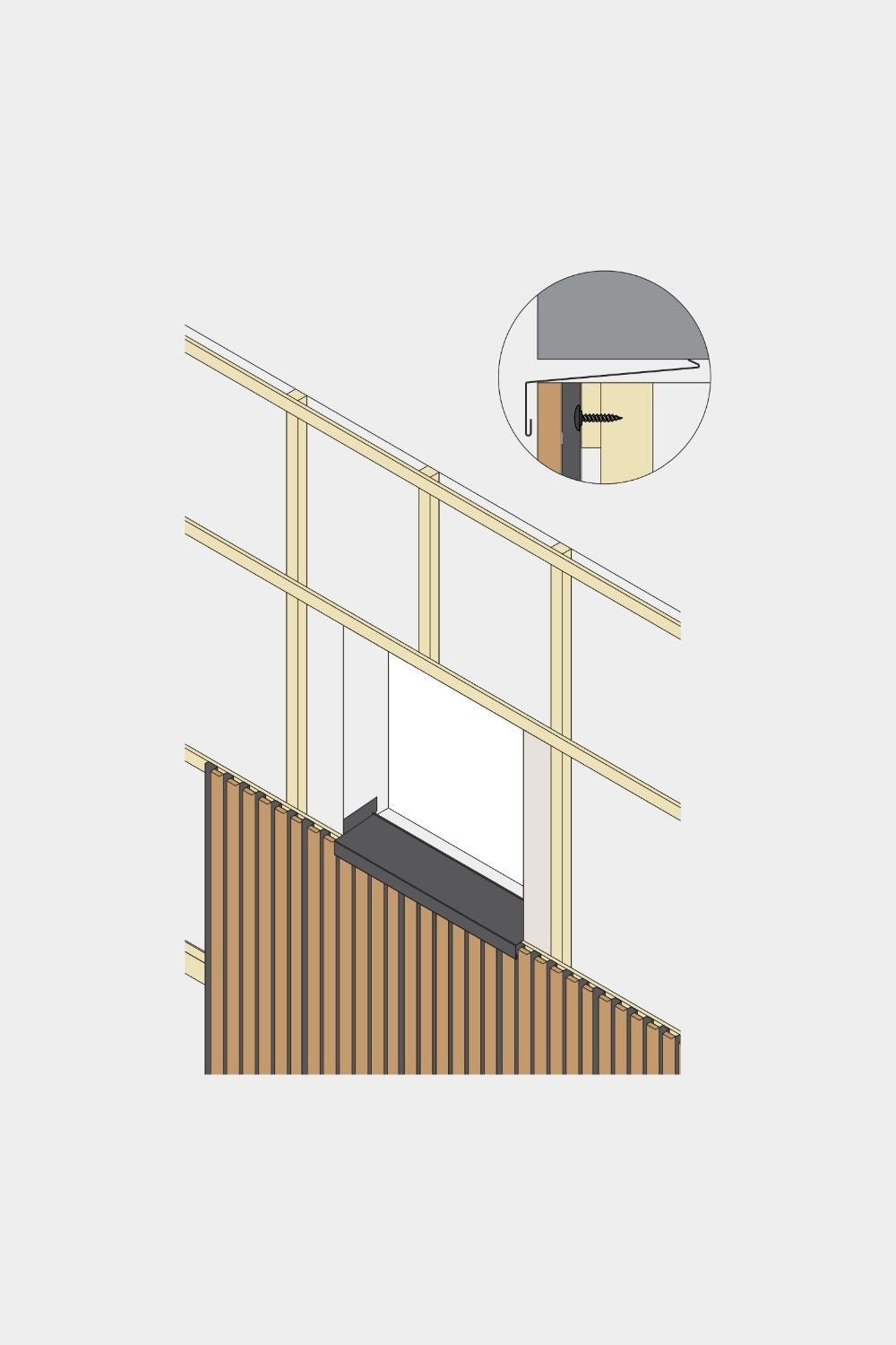 Installation Products | Aluwood / Window sill, 240 cm 