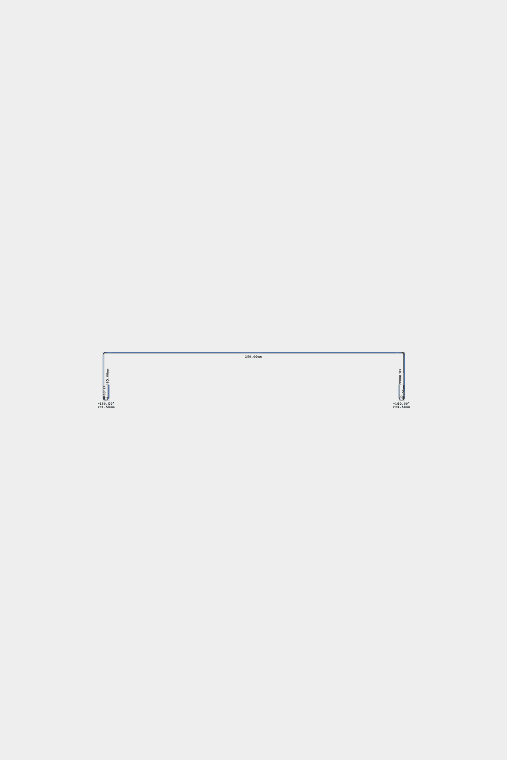 Eine 240-cm-Linie mit Pfeilen zeigt die Montagebreite einer WoodUpp Aluwood Fassadenpaneel Level Wandabdeckung, die 25 cm breit ist.