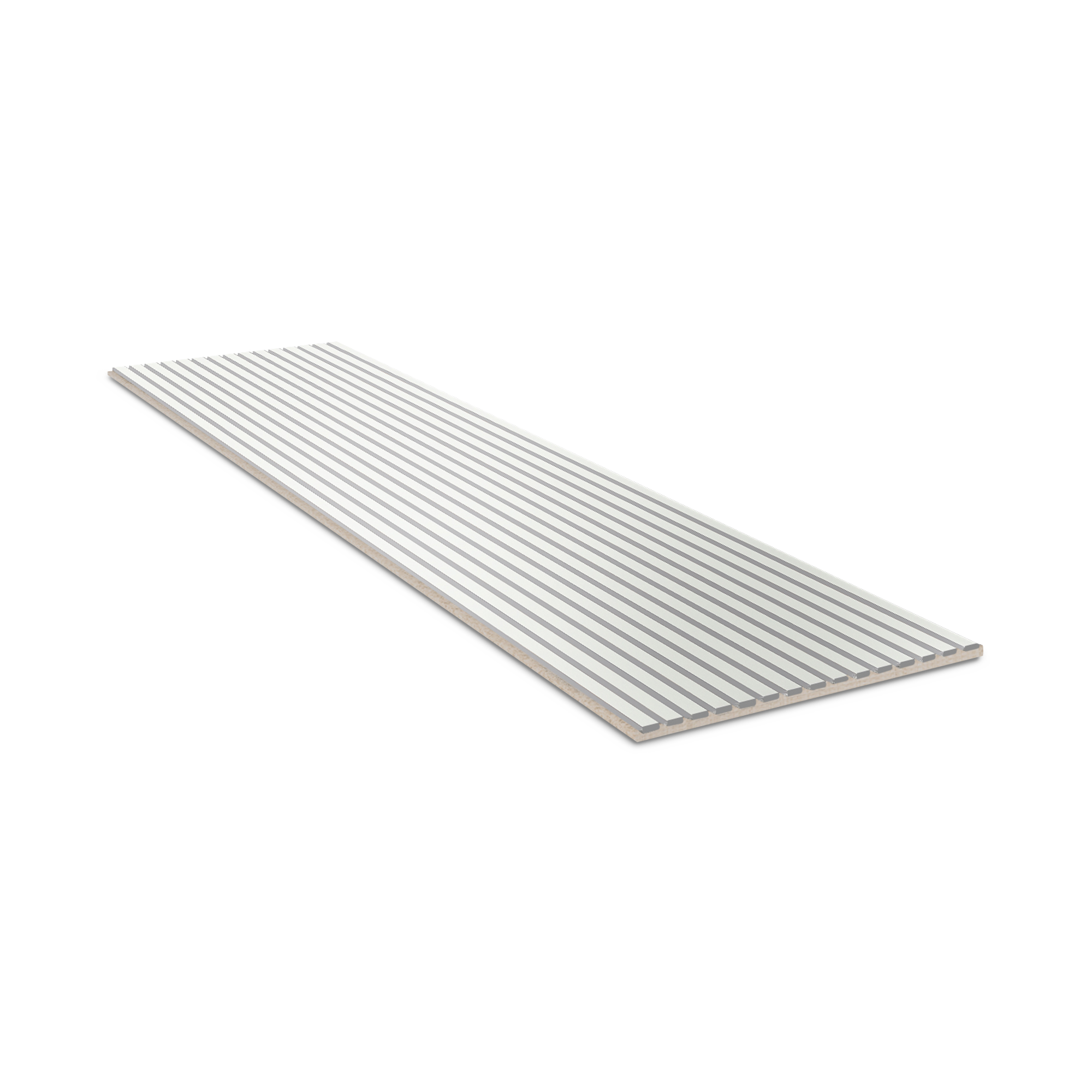 Akupanel | Acoustic Panel / Colored, Snow, Beige Felt, 300 x 60 cm